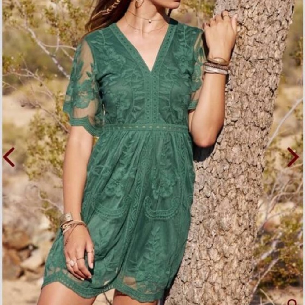 Altar’D State Green Dress